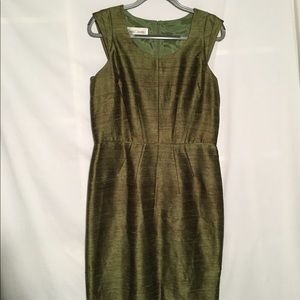 Sara Campbell Sheath Dress Olive Green